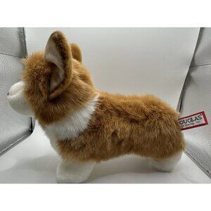 Douglas Cuddle Toys Louie Corgi Plush Toy Dog 11" Realistic Glass Eyes  # 1713